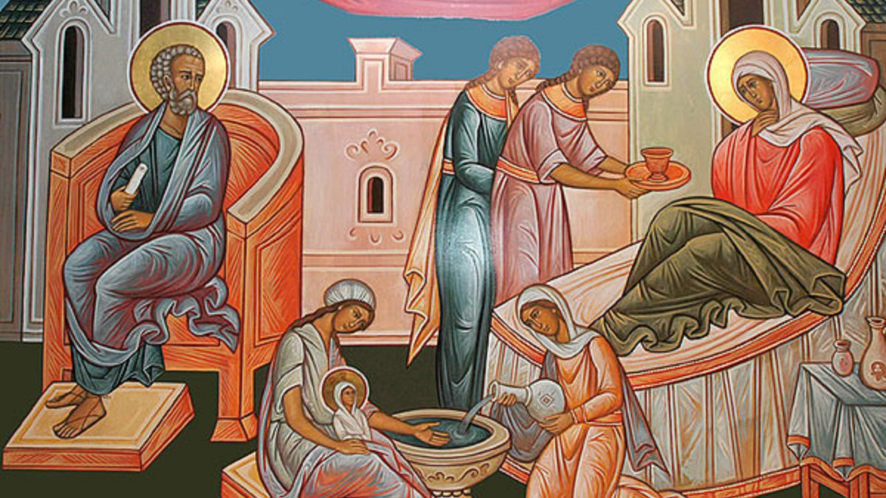 Holnap, szeptember 8-án, Az Istenszülő születése azaz Kisboldogasszony ünnepén 18 órakor lesz Szent Liturgia templomunkban.